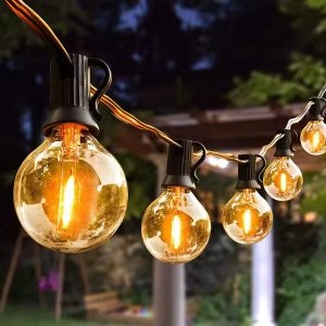 G40 globe lyskæde - 25 pærer, 7,5 m, udvidelig | YARDBULBS