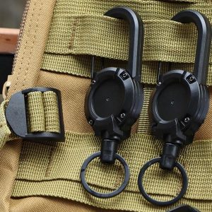 Tilbagetrækkelig ståltovsnøglering (2 stk.) | TACTKEY