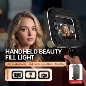 Trådløs LED-ringlampe med telefonholder | LUMIRING